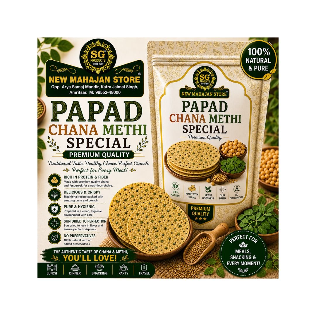 Papad Chana Methi